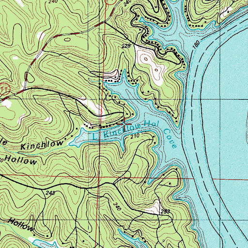 Topographic Map of Little Kinchlow Hollow Cove, MO