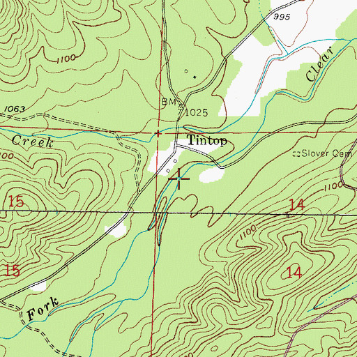 Topographic Map of Terrapin Creek, AR
