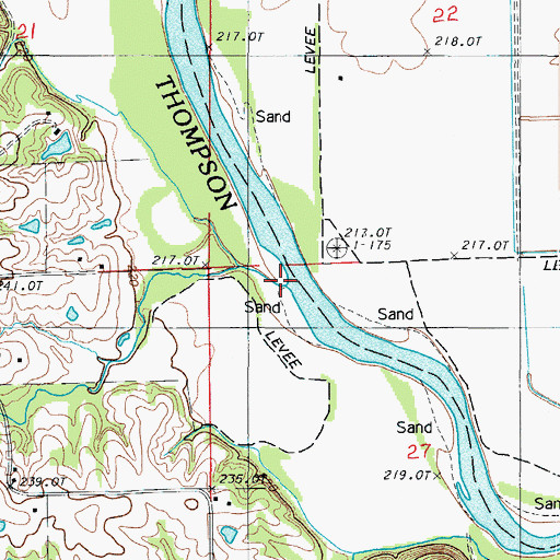 Topographic Map of Happy Hollow, MO