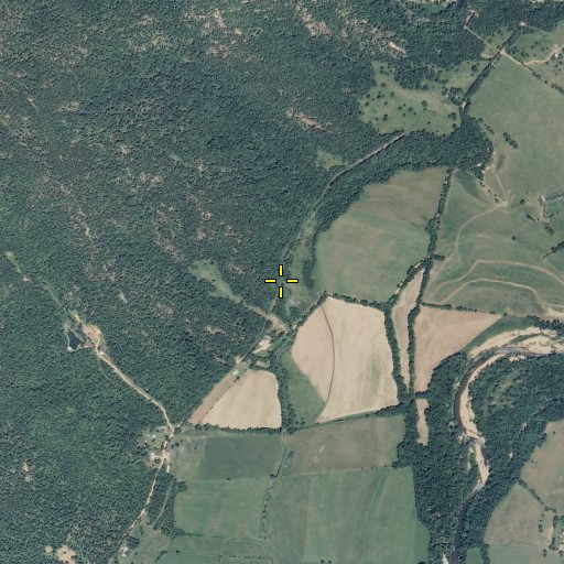 Aerial/Satellite Image of Spout Spring, MO