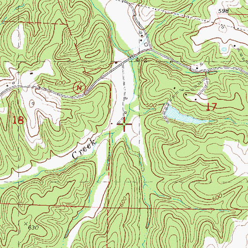 Topographic Map of Mine Hollow, MO