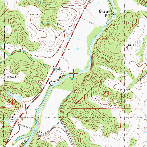 Topographic Map of Cody Hollow, MO