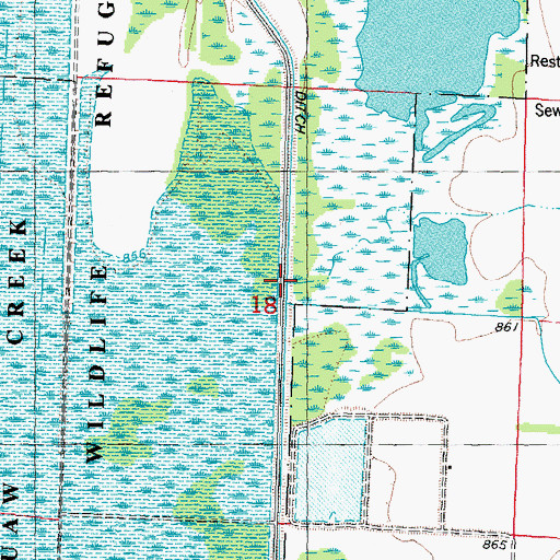 Topographic Map of Swope Creek, MO