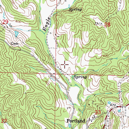 Topographic Map of Heilburn (historical), MO