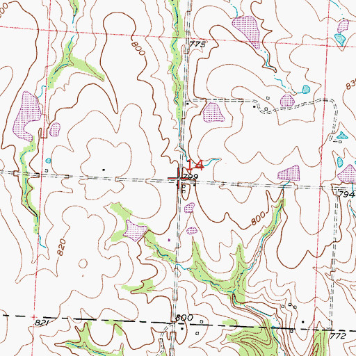 Topographic Map of Wanamaker (historical), MO