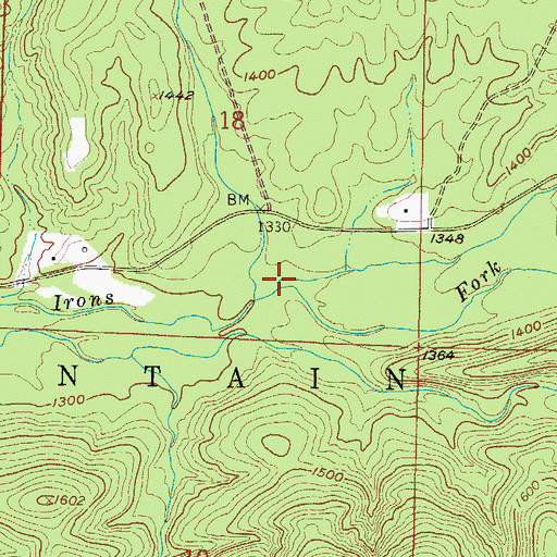 Topographic Map of Turner Creek, AR