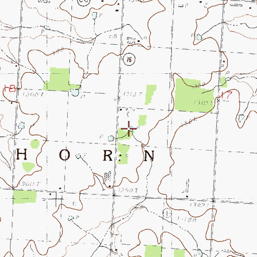 Topographic Map of Elkhorn Springs, MO