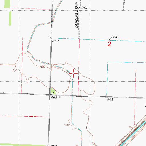 Topographic Map of Elk Chute (historical), MO