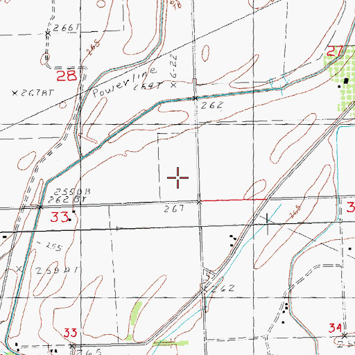 Topographic Map of Bark Camp (historical), MO