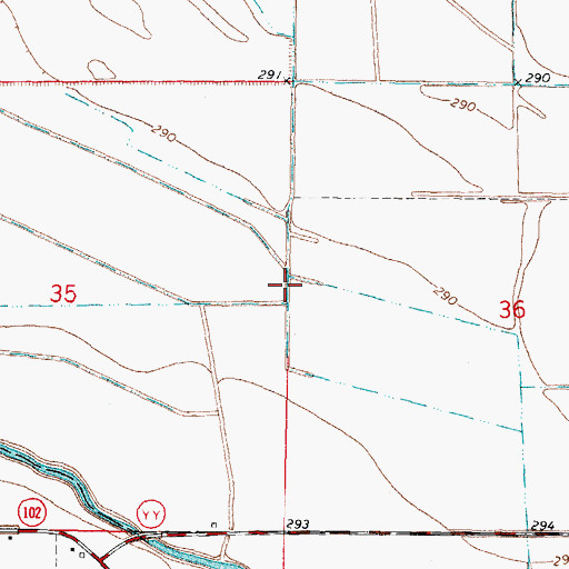 Topographic Map of Eagle Lake (historical), MO