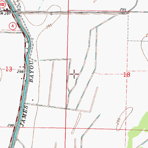 Topographic Map of Big Muskrat Pond (historical), MO