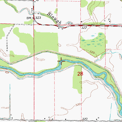 Topographic Map of Hoggs Eddy, MO