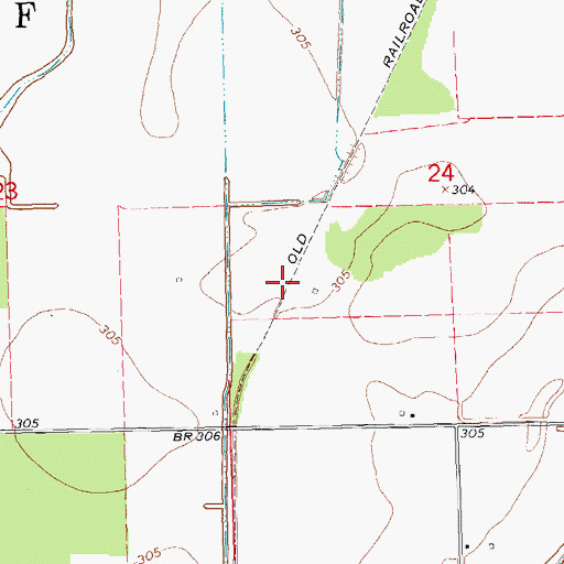Topographic Map of Platanus (historical), MO