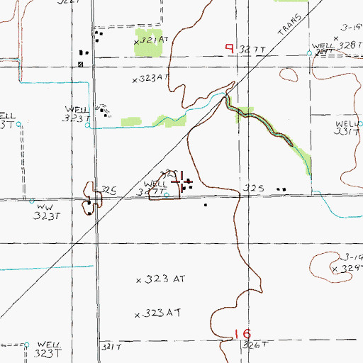 Topographic Map of Shreve, MO
