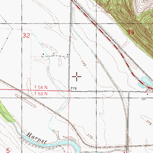 Topographic Map of Fancy Bottom, MO