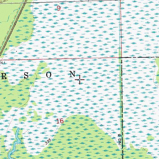 Topographic Map of Monopoly Lake (historical), MO
