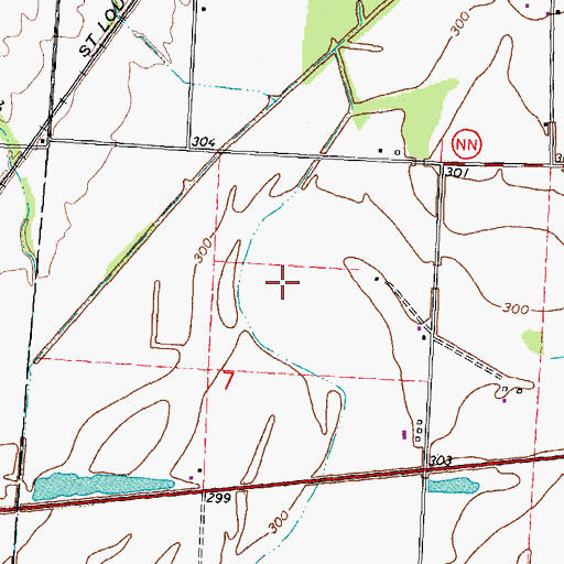 Topographic Map of Panther Swamp (historical), MO