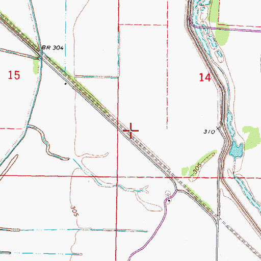 Topographic Map of Fuget, MO