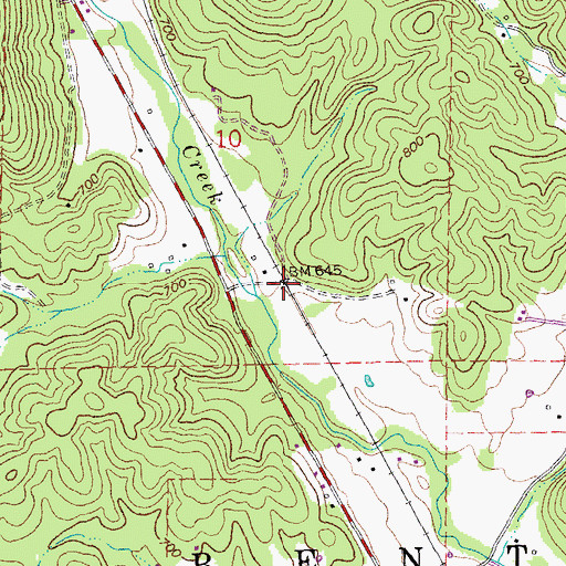 Topographic Map of Platow, MO