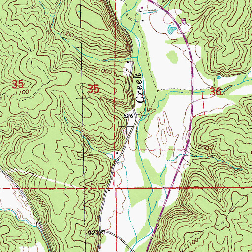 Topographic Map of John Beck Spring (historical), MO