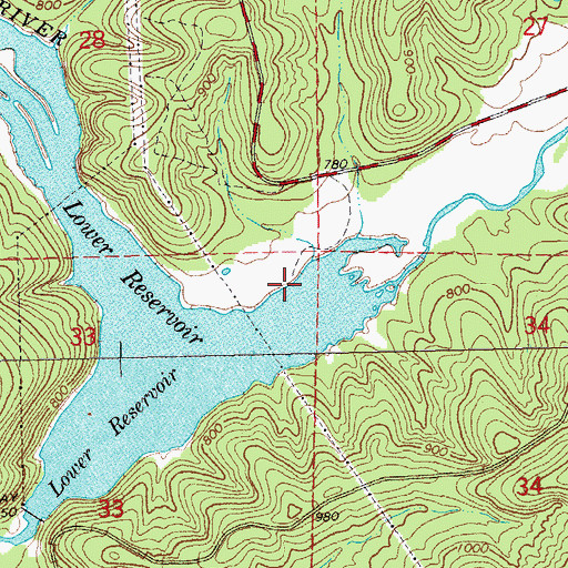 Topographic Map of Pinkley (historical), MO