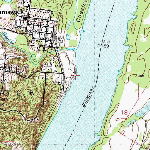 Topographic Map of Waters Point, MO