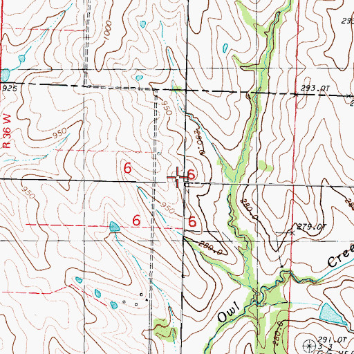 Topographic Map of A-B-C-D Planning Region, MO