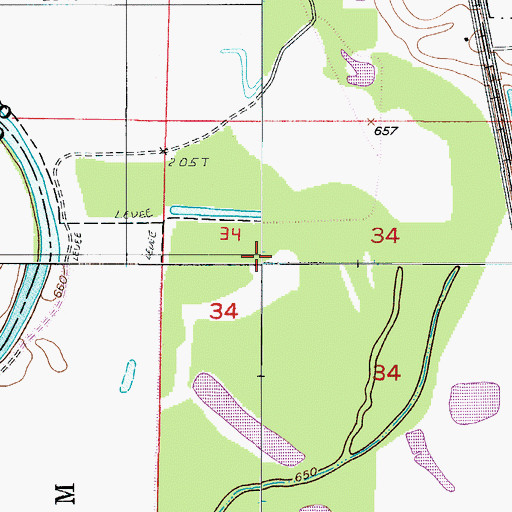 Topographic Map of Missouri Valley Planning Region, MO