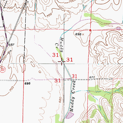 Topographic Map of Missouri Valley Planning Region, MO
