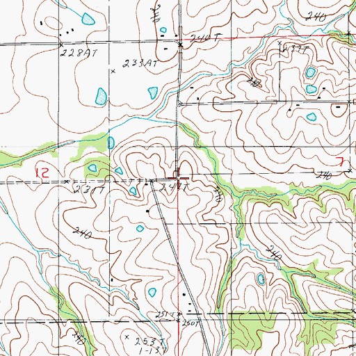 Topographic Map of Brown School (historical), MO