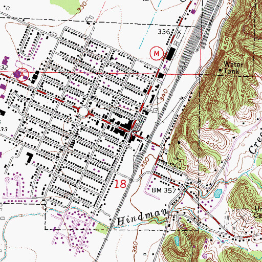 Topographic Map of Chaffee, MO