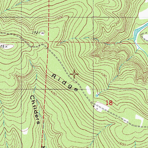 Topographic Map of Walnut Ridge, AR