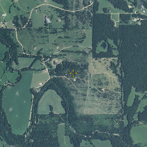 Aerial/Satellite Image of Plank Bank, MO