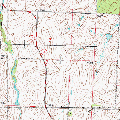 Topographic Map of Rupes Grove Church, MO