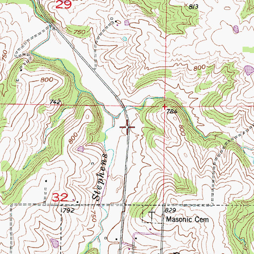 Topographic Map of Petersburg (historical), MO