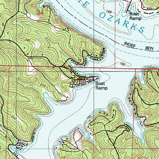 Topographic Map of Crittenden (historical), MO