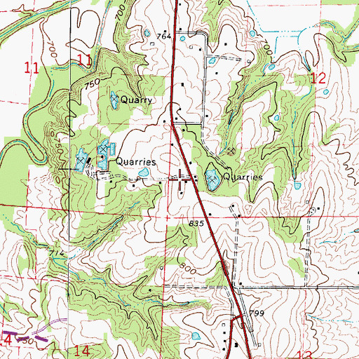 Topographic Map of Blackwater (historical), MO