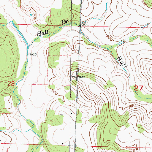 Topographic Map of Tingley, MO