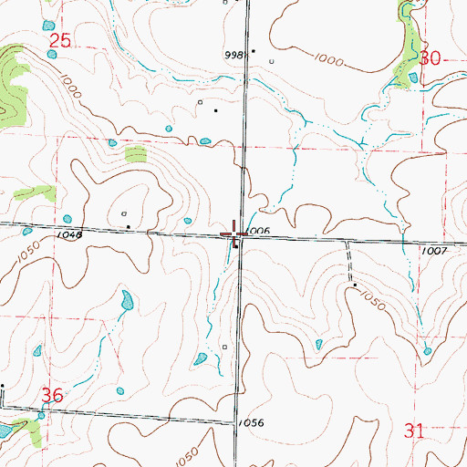 Topographic Map of Flory (historical), MO