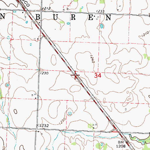 Topographic Map of Talmage City, MO