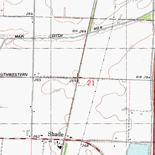 Topographic Map of Blazer, MO