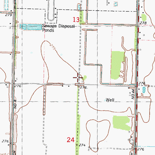 Topographic Map of Forest Spur, MO