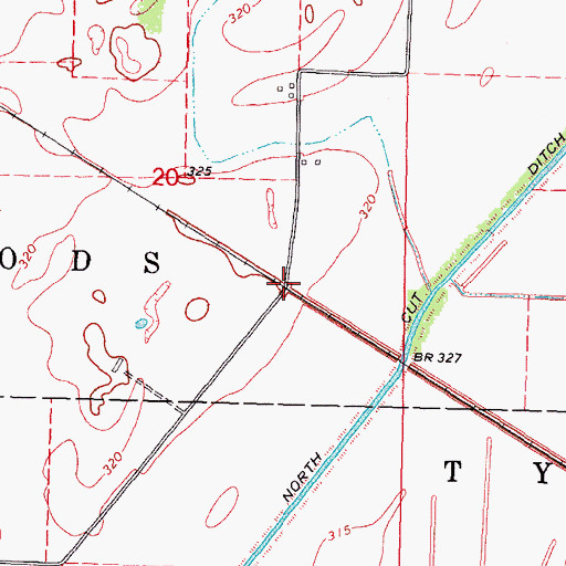 Topographic Map of Austin Switch, MO