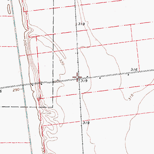 Topographic Map of Bowman, MO