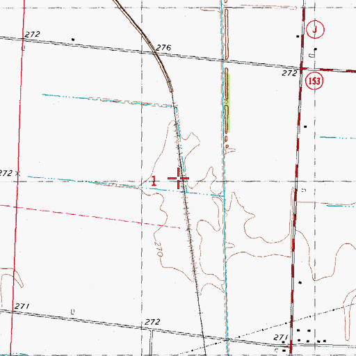 Topographic Map of Sarff, MO