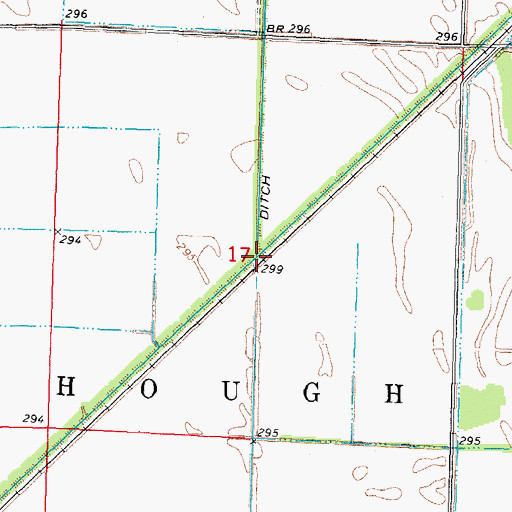 Topographic Map of Selkirk, MO
