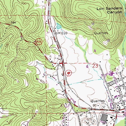 Topographic Map of Schmaltz, MO
