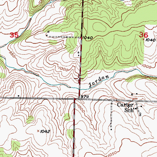 Topographic Map of Clifford (historical), MO