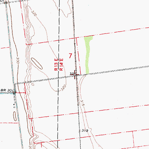 Topographic Map of Juanita (historical), MO