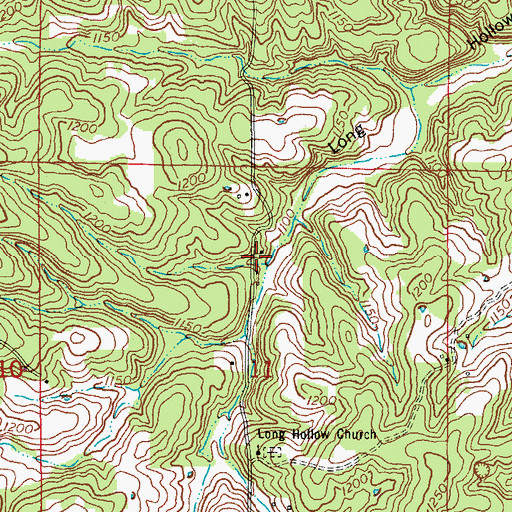 Topographic Map of Ladd, MO